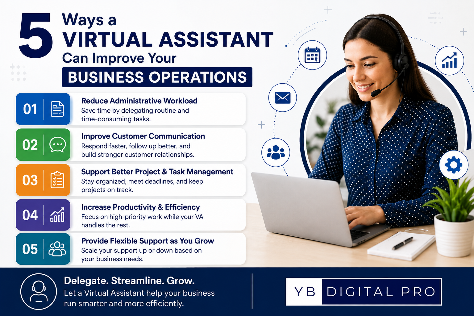 5 Ways a Virtual Assistant Can Improve Your Business Operations