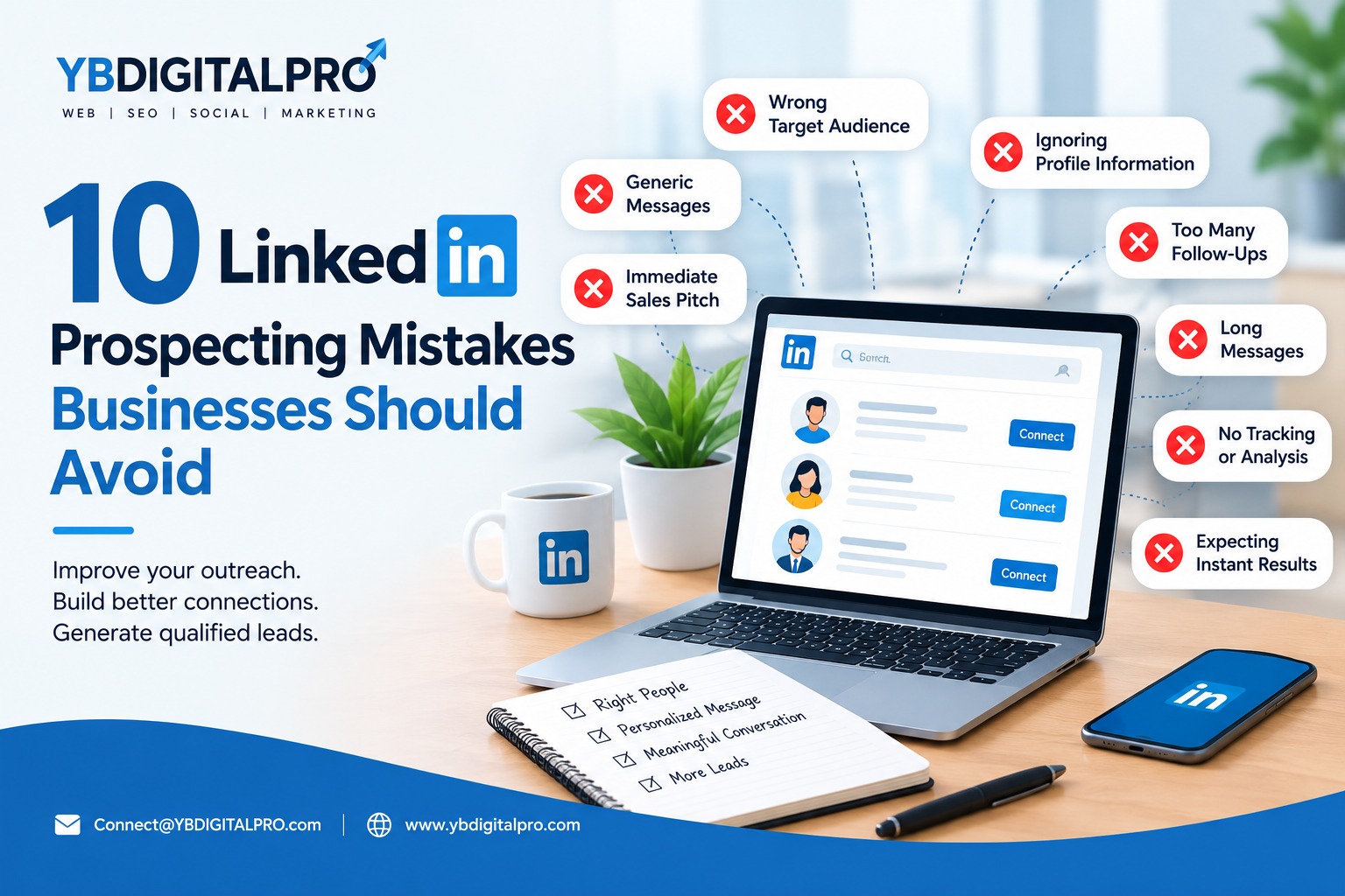 10 LinkedIn Prospecting Mistakes Businesses Should Avoid