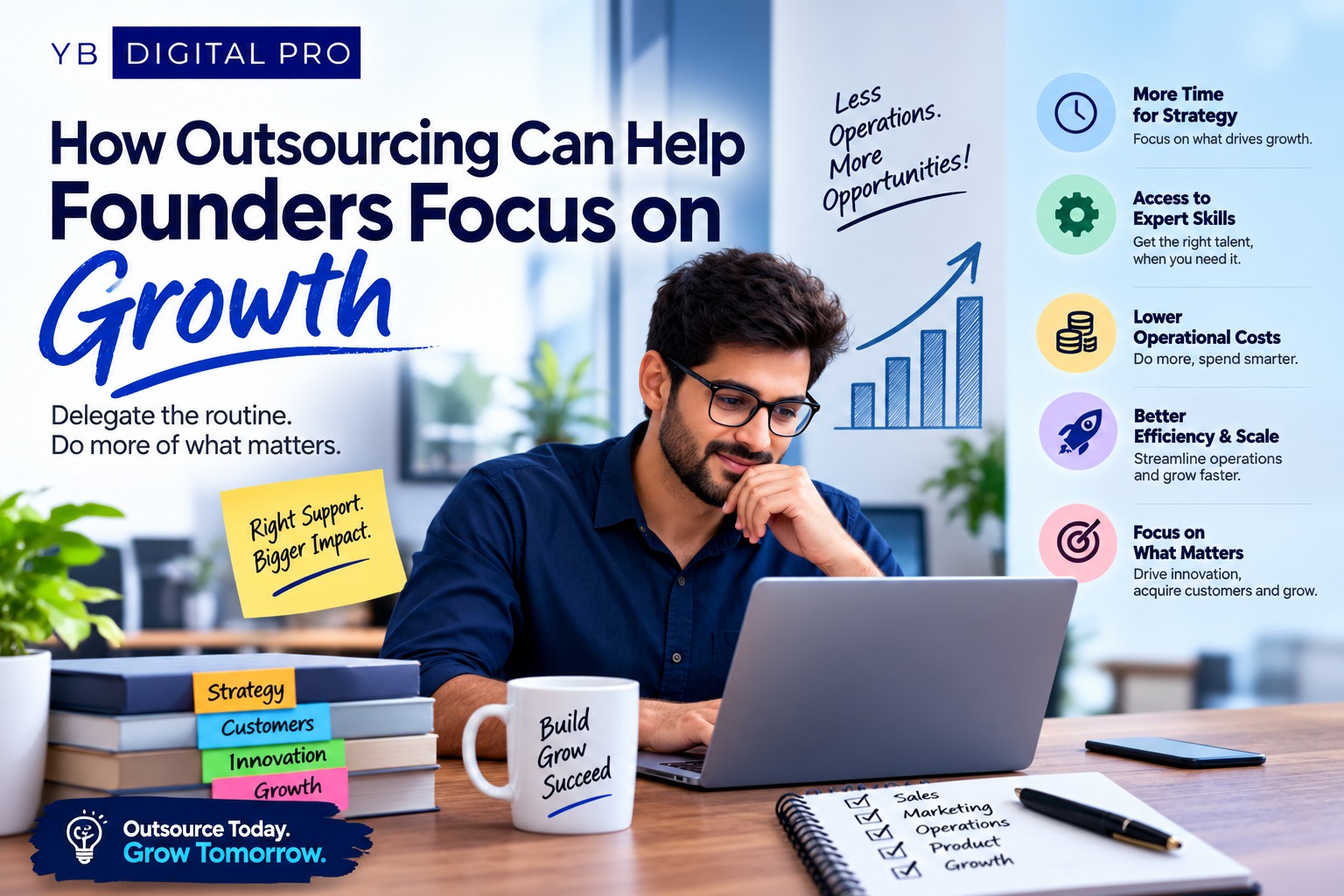 How Outsourcing Can Help Founders Focus on Growth